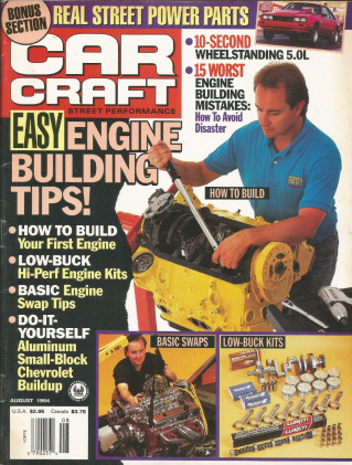 CAR CRAFT 1994 AUG - 10sec Capri, '94 Baretta Z26, test